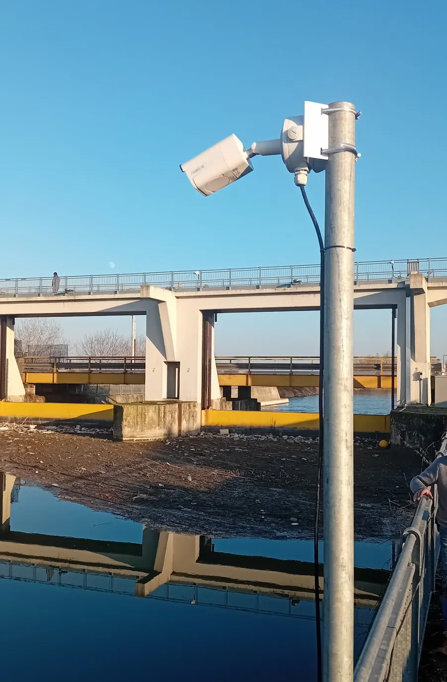 River Eye station installed on a waterway